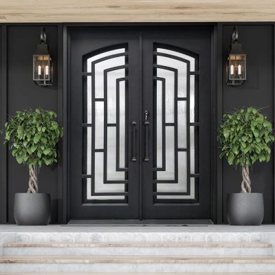 wrought iron door
