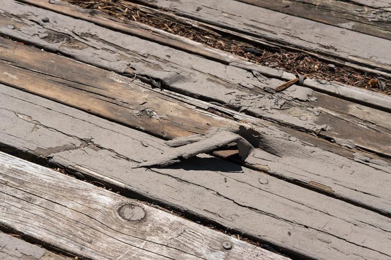 deck with rotten wood