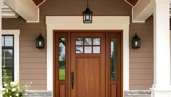 wood front door