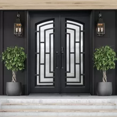 wrought iron door